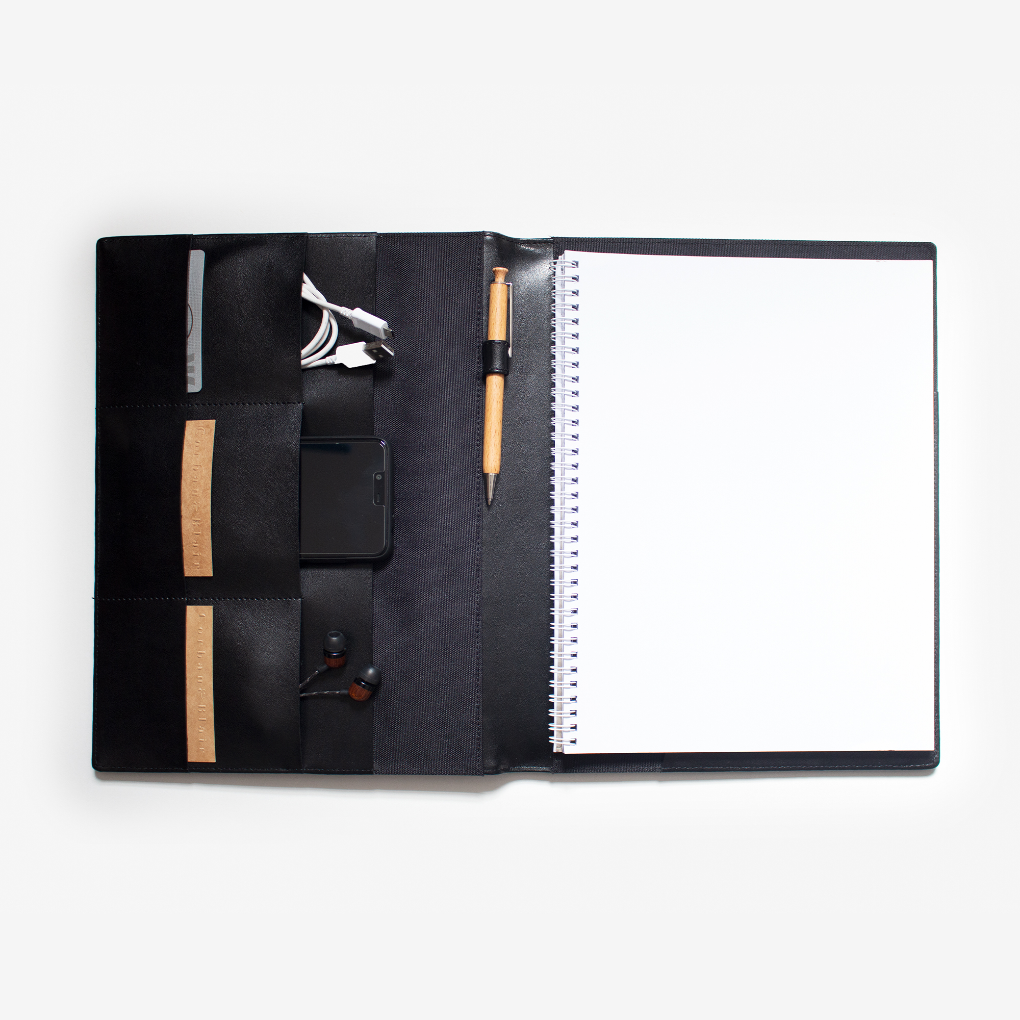 73550-A4-Slim-Leather-Compendium-black-2