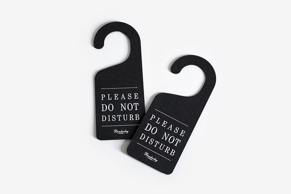 Bendooley hotel custom made door signs