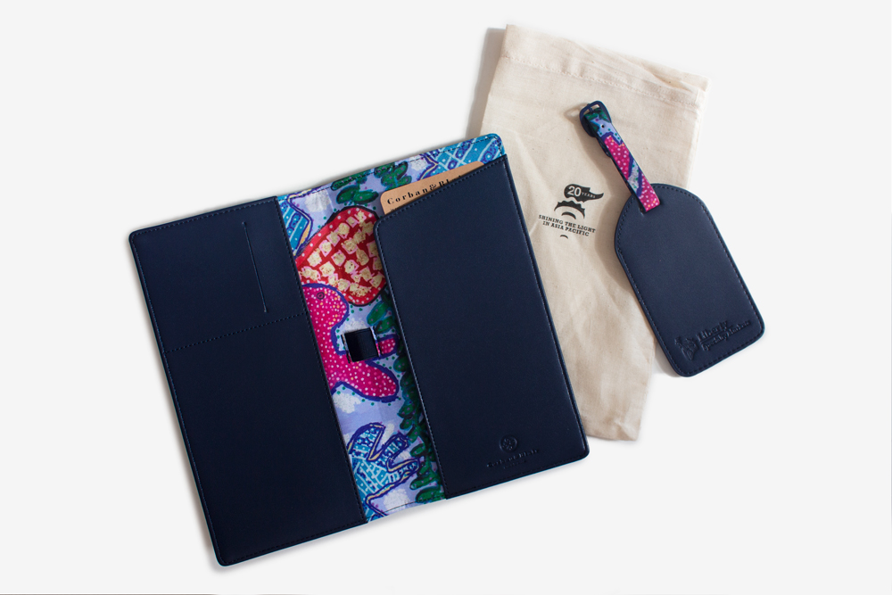 Liberty x Studio A collaboration travel set travel wallet corporate gifting