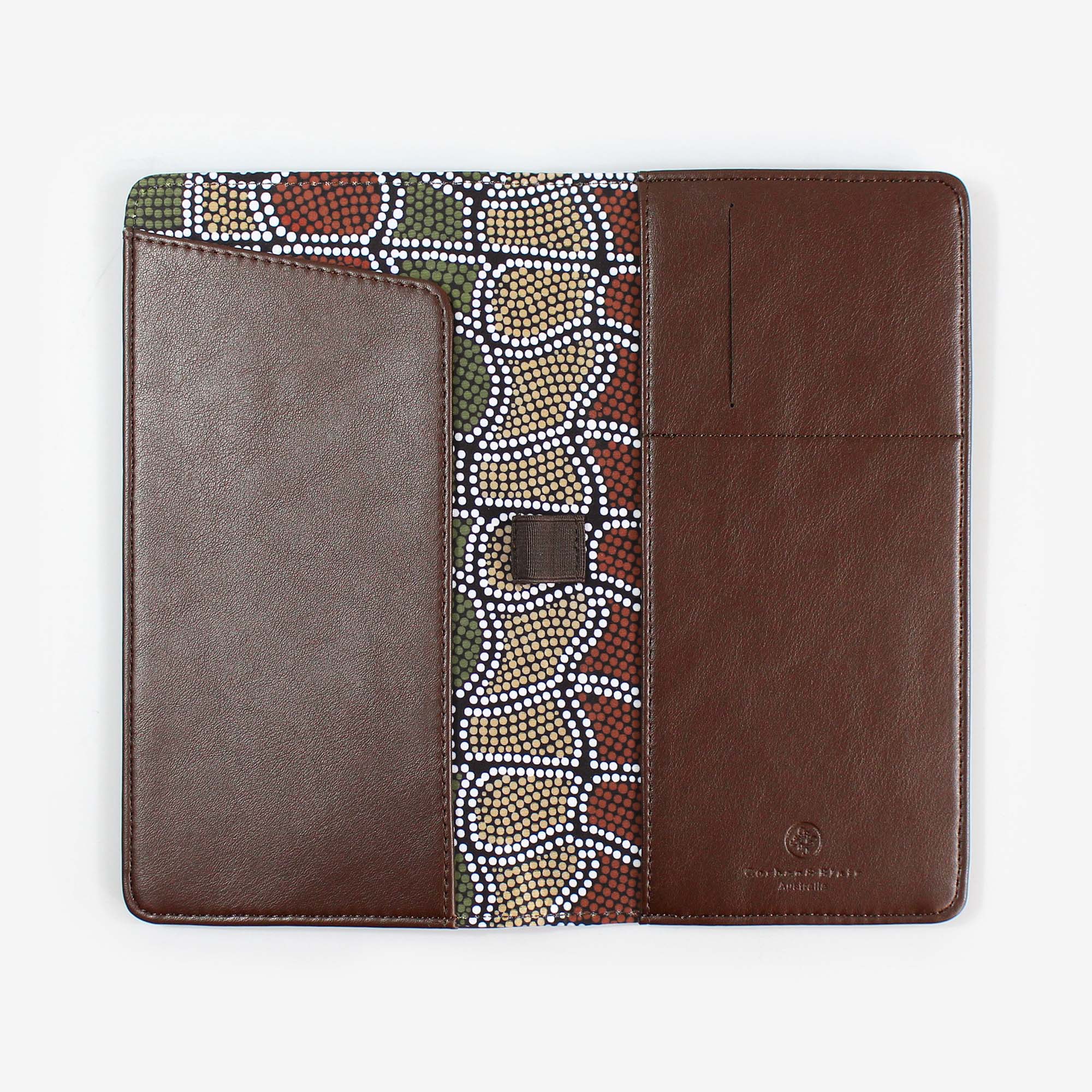 Thomas Avery Mayan Travel Wallet Brown