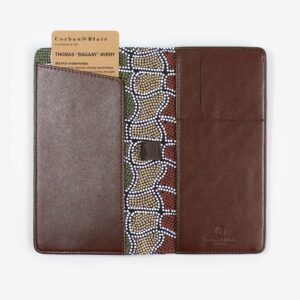 Thomas Avery Mayan Travel Wallet Brown
