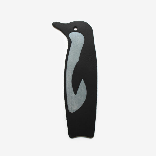 10135-Australian-Animal-Leather-Bookmarks-fairy-penguin-black-1