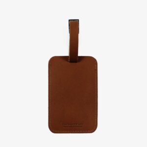 Genuine leather luggage tag