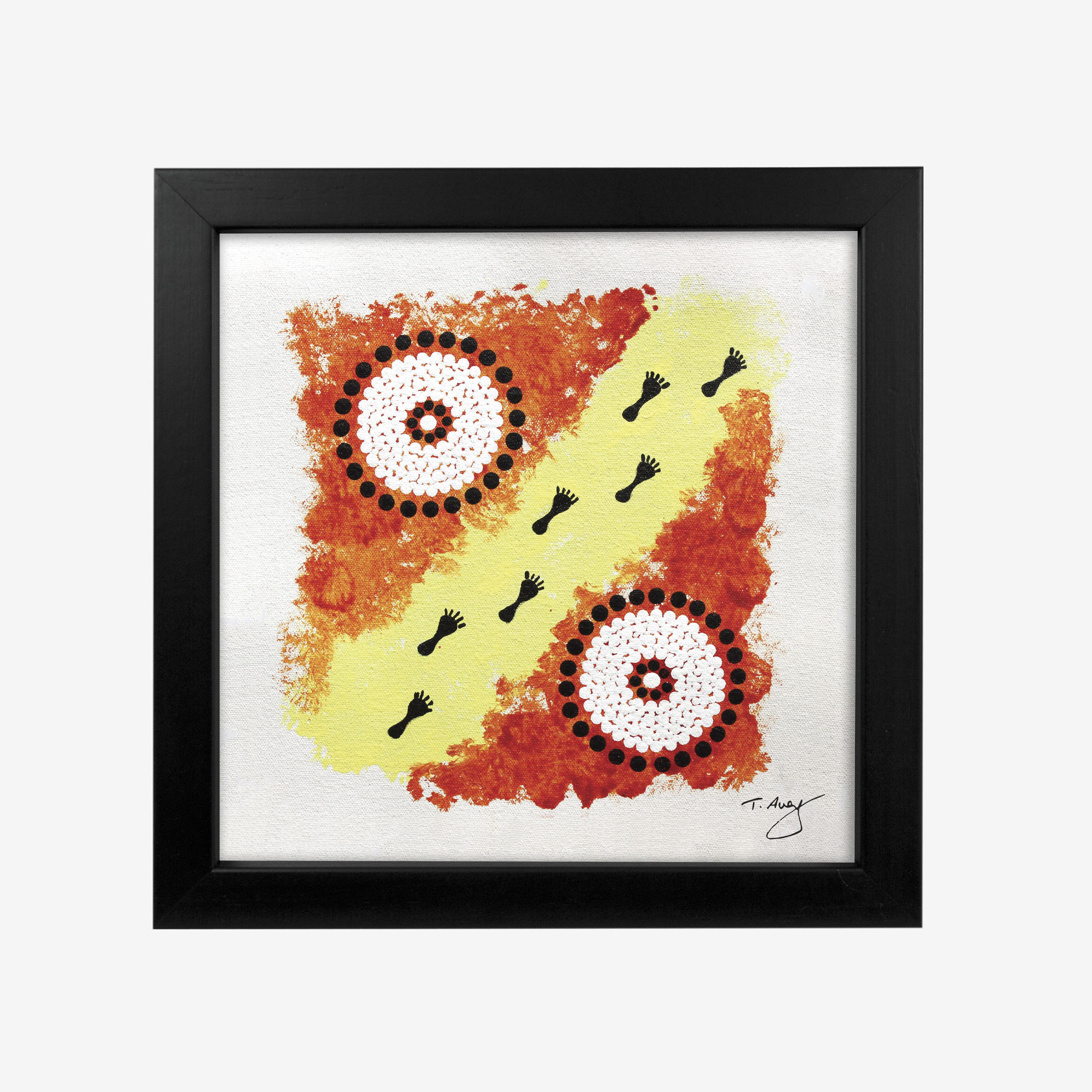 8×8″ Framed Print, Track between Campsites by Thomas Avery