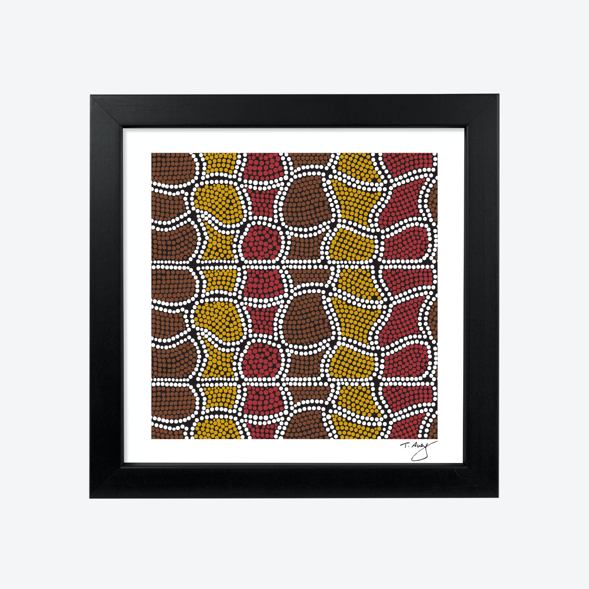8×8″ Framed Print, Mayan by Thomas Avery