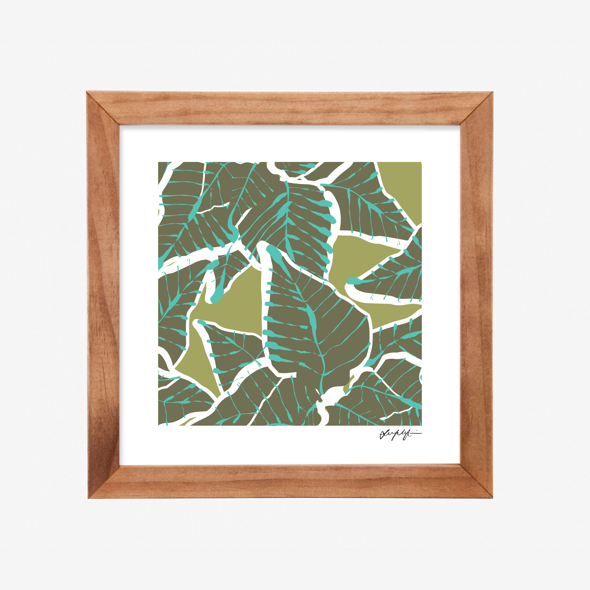 8x8" Framed Print, Garril by Lucy Simpson