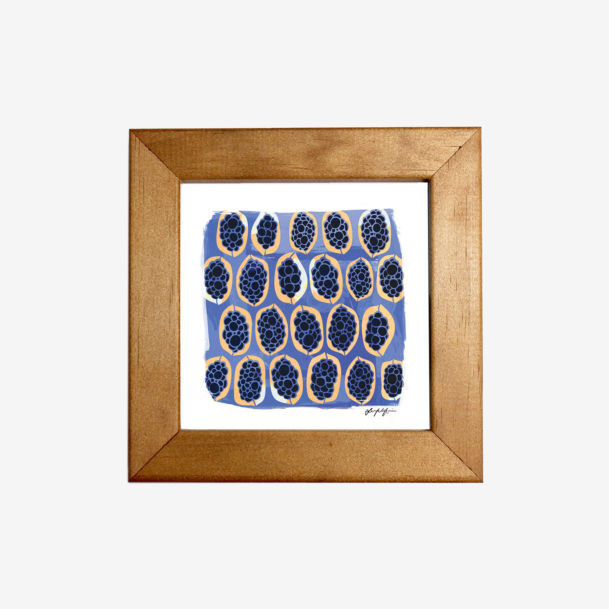 4x4″ Framed Print, GWIBIIRR by Gaawaa Miyay Designs