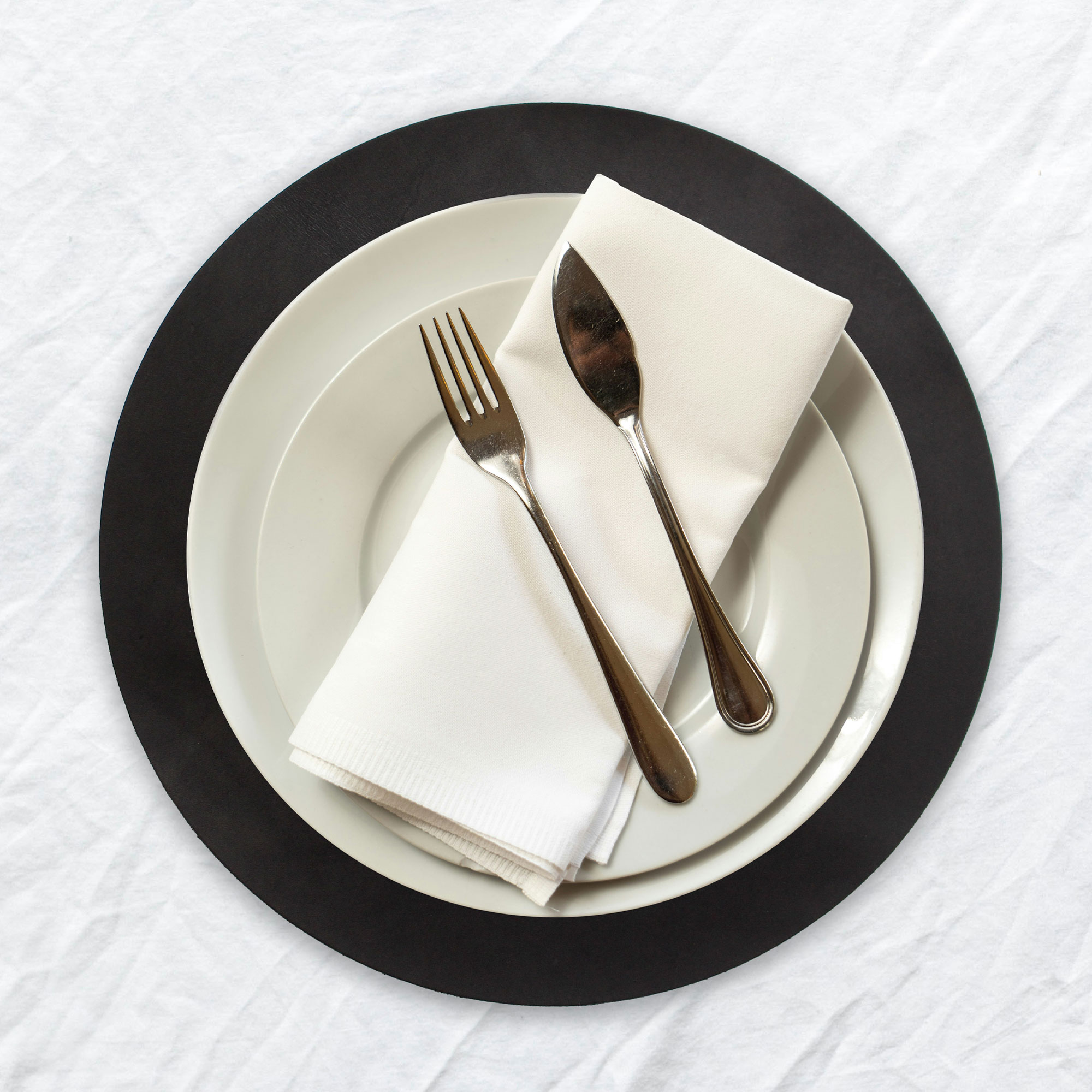 Artisan Leather Round Placemat