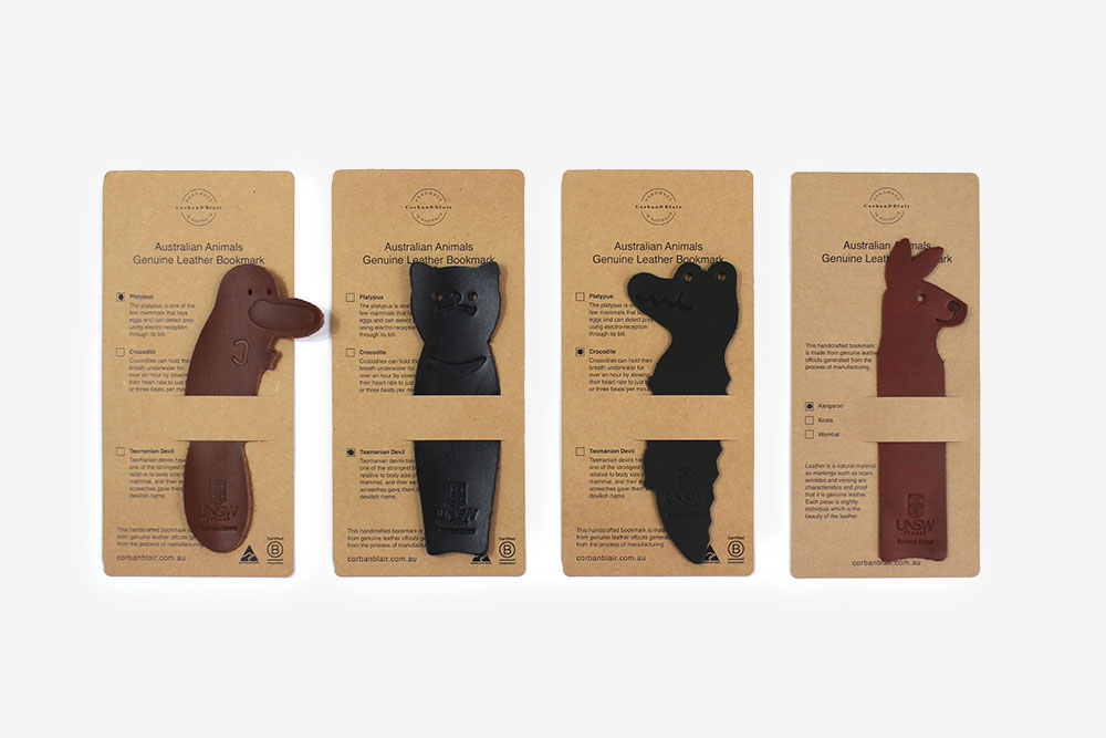 UNSW, Corban & Blair, Australian Made Bookmarks