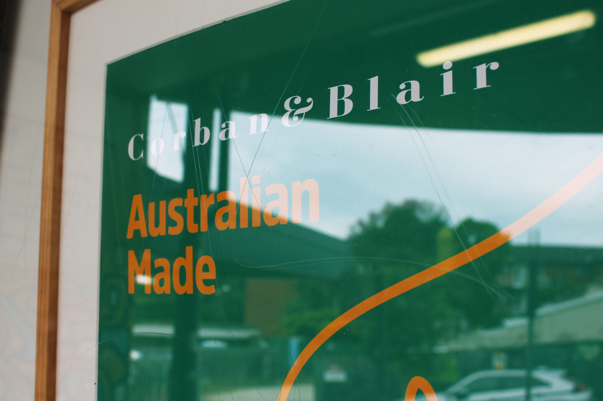 Corban & Blair Lewisham Store Window Gallery for Australian Made Week