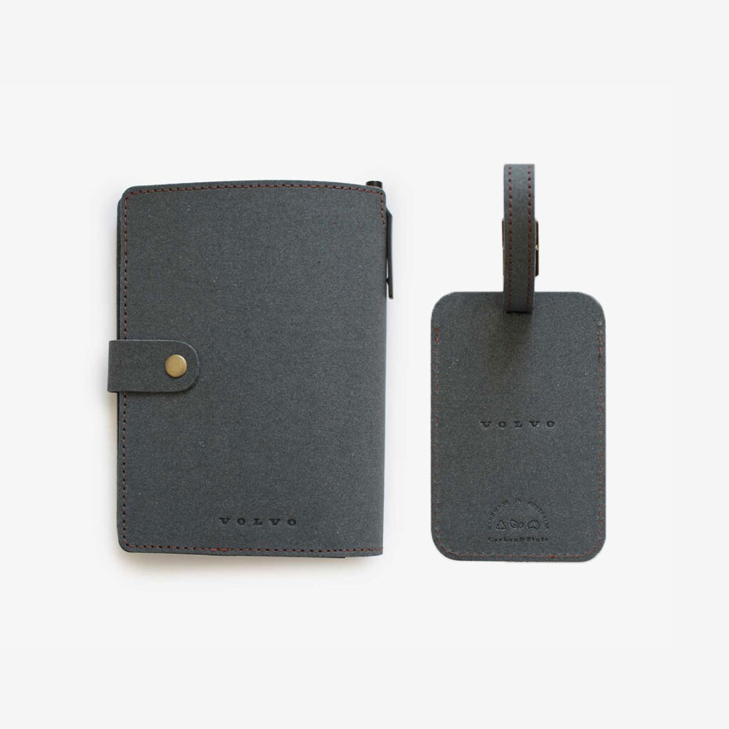 Eco Denim Travel Set, Passport Wallet, Luggage Tag, Volvo, Monogramming