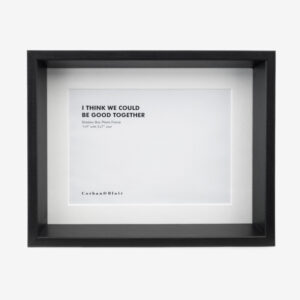 Shadow Box Frame with 5×7″ Mat Black