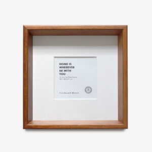 Shadow Box Frame with 4×4″ Mat Walnut