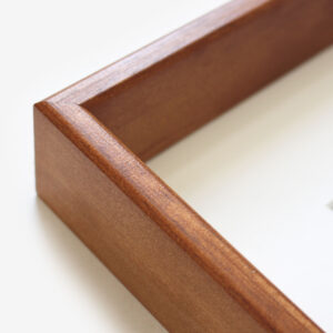 Shadow Box Frame with 4×4″ Mat Walnut