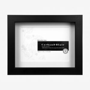 Box Frame With 5×7″ Mat Black