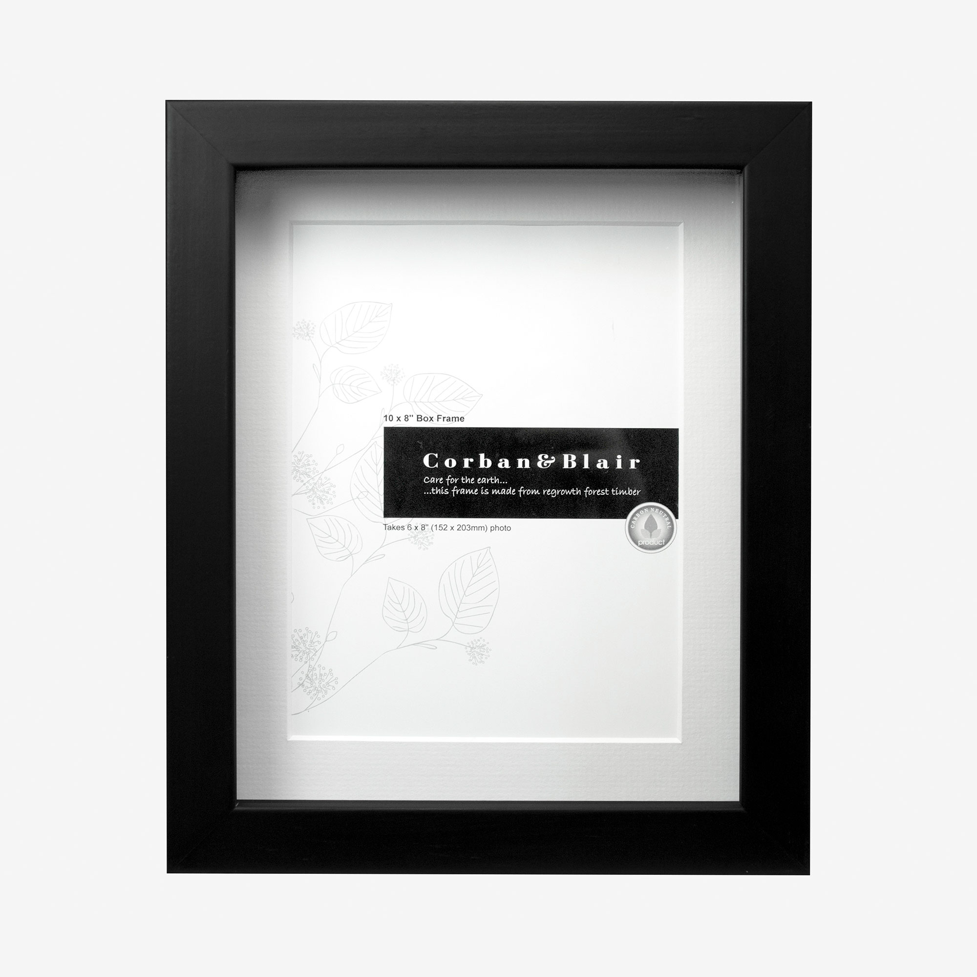Box Frame 10×8″ With 6×8″ Mat