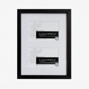 Twin Slim Box Frame with 6×4″ mat Black
