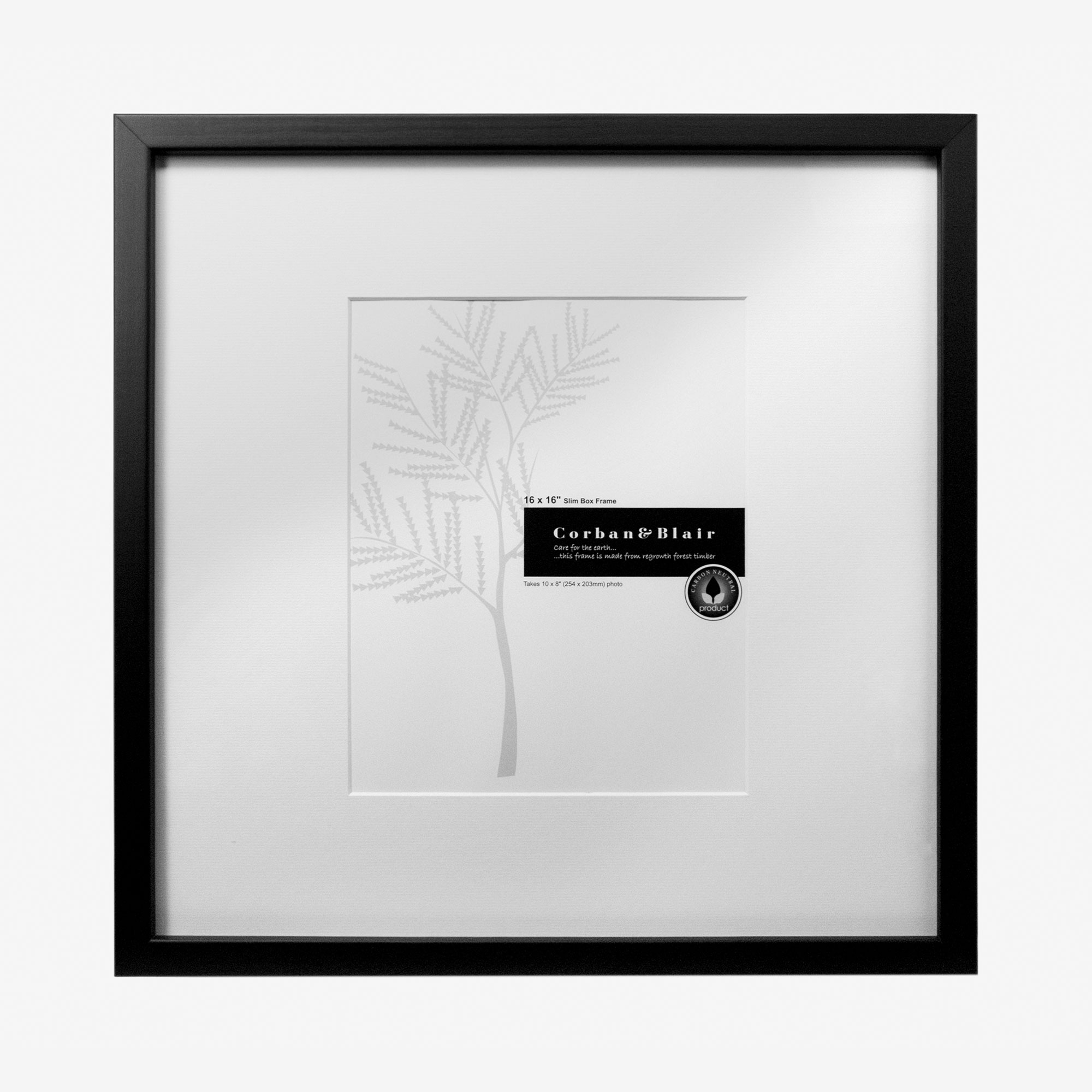 Slim Box Frame with 10×8″ Mat