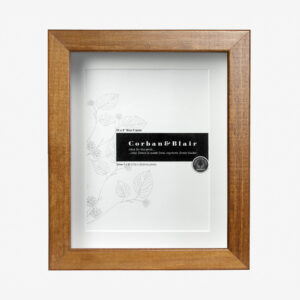 Box Frame 10×8″ With 6×8″ Mat Walnut